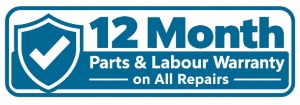 12 Month Parts and Labour Warranty on All Repairs